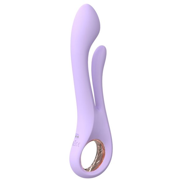 Vibrador Kaethe com estimulador - Roxo