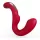 SEX HD Genie - vibrador ponto G e clitóris - silicone vermelho