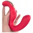 SEX HD Genie - vibrador ponto G e clitóris - silicone vermelho