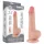 Lovetoy Sliding-Skin - dildo com escroto duplo revestimento - 20cm bege