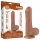 Lovetoy Sliding-Skin - dildo realístico com escroto - 18,3cm - cor natural