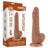 Lovetoy Sliding-Skin - dildo de dupla camada com veias - 19,5cm (natural)