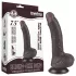 Lovetoy Sliding-Skin - dildo com ventosa - duplo revestimento 19,5cm - marrom