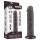 Lovetoy Sliding-Skin - dildo com ventosa - dupla camada - 20cm marrom