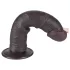 Lovetoy Sliding-Skin - dildo com ventosa - dupla camada - 20cm marrom