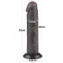 Lovetoy Sliding-Skin - dildo com ventosa - dupla camada - 20cm marrom