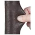 Lovetoy Sliding-Skin - dildo com ventosa dupla camada - 20,8cm marrom