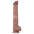 Lovetoy - dildo realístico XXL duplo silicone 36,5cm cor natural