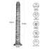 Lovetoy King Sized - vibrador grande - 40,5 cm - cinza