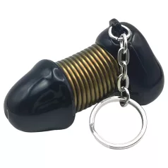 Roomfun - porta-chaves de pénis engraçado (preto)