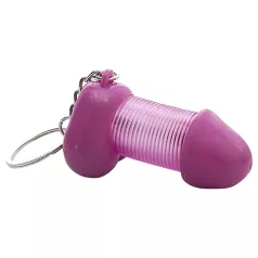 Roomfun - porta-chaves de pénis engraçado (roxo)