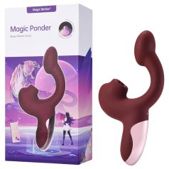   Magic Motion Magic Ponder - Vibrador 2 em 1 com braço (bordô)