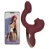 Magic Motion Magic Ponder - vibrador rabbit 2 em 1 - silicone bordô