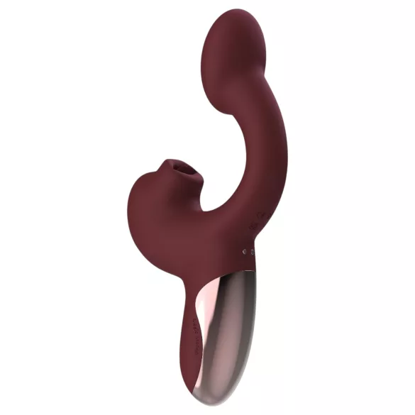 Magic Motion Magic Ponder - vibrador rabbit 2 em 1 - silicone bordô