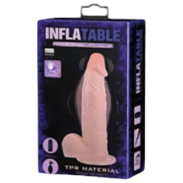 Baile Insuflável - vibrador realista insuflável (cor natural)