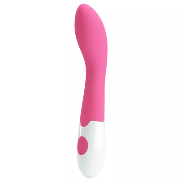 Pretty Love Bishop - vibrador ponto G à prova d’água - silicone rosa/branco