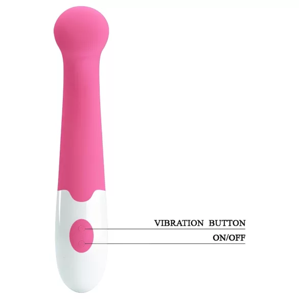 Pretty Love Charles - vibrador à prova de água para o ponto G (rosa)