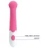 Pretty Love Charles - vibrador à prova de água para o ponto G (rosa)