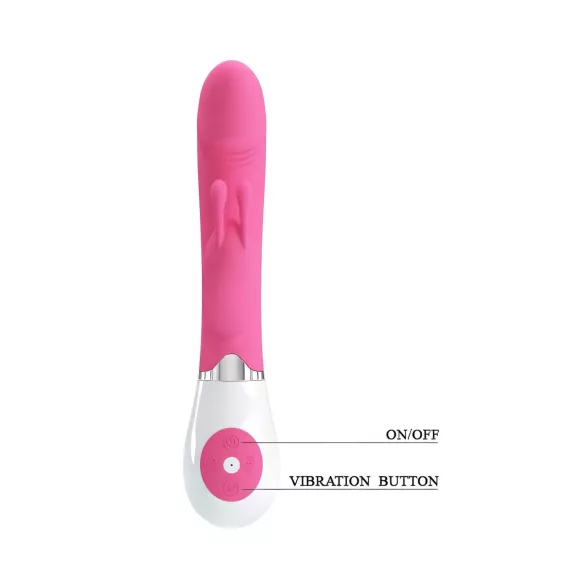 Pretty Love Gene - vibrador ponto G à prova d’água - silicone rosa
