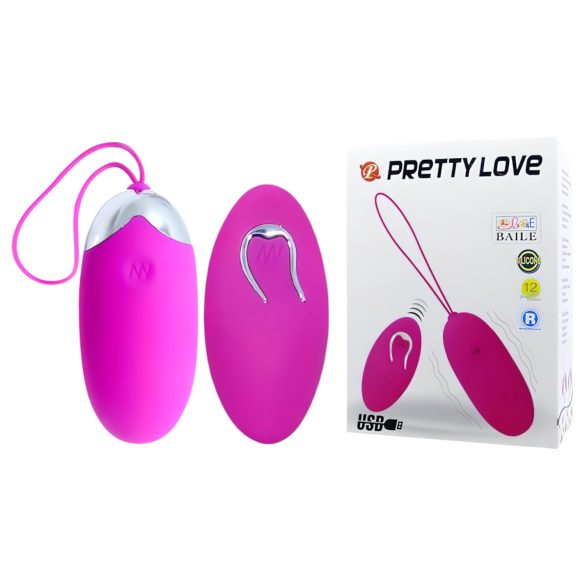 Pretty Love Berger - Ovo vibratório rádio recarregável (rosa)