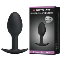Pretty Love - dildo anal - silicone preto