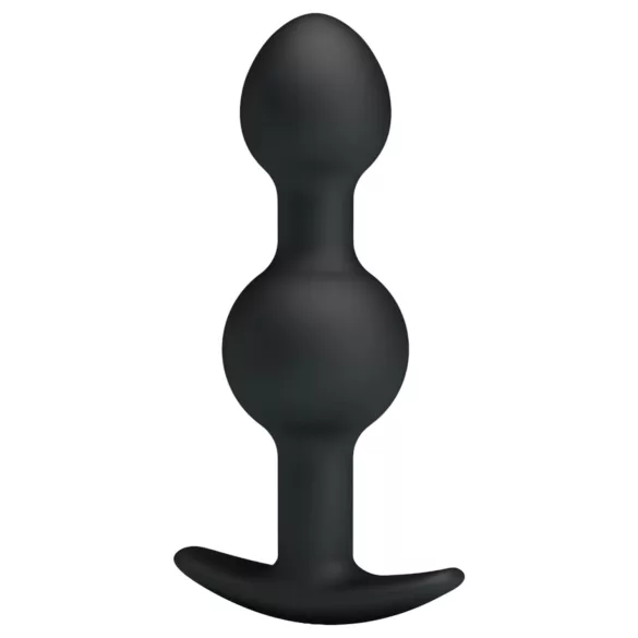 Pretty Love - plug anal com bolas internas - silicone preto