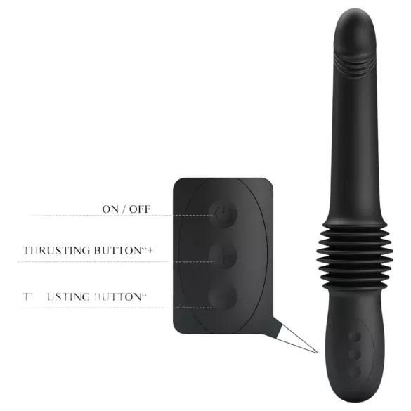 Pretty Love Pazuzu - vibrador estimulador glande - silicone preto