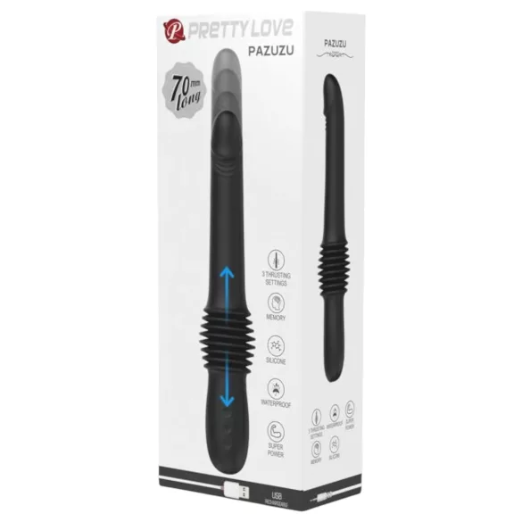 Pretty Love Pazuzu - vibrador estimulador glande - silicone preto