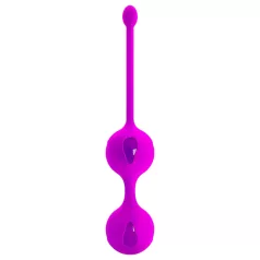 Pretty Love - bolas kegel duplas - silicone roxo
