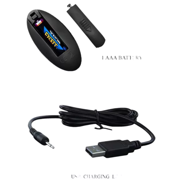 Pretty Love Magic Jinger - vibrador anal empurrador - silicone preto