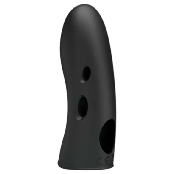 Pretty Love Marico - vibrador de dedo eletroestimulação - silicone preto