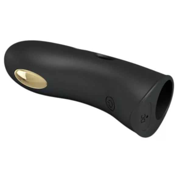 Pretty Love Marico - vibrador de dedo eletroestimulação - silicone preto