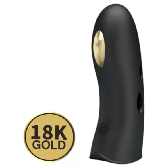 Pretty Love Marico - vibrador de dedo eletroestimulação - silicone preto