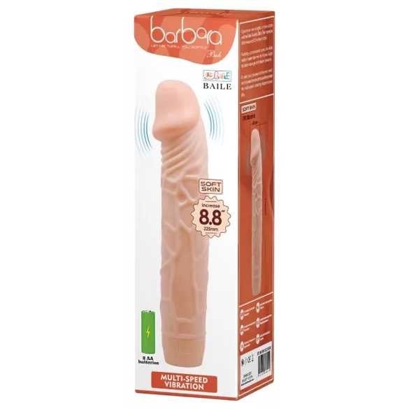 Baile Barbara - vibrador realístico - 22,5 cm - cor natural