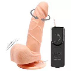   Baile Barbara Mark - vibrador realístico rotativo - 15cm cor natural