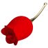 Pretty Love Rose Lover - Vibrador 2 em 1 con Língua (vermelho)