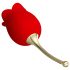 Pretty Love Rose Lover - Vibrador 2 em 1 con Língua (vermelho)