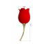 Pretty Love Rose Lover - Vibrador 2 em 1 con Língua (vermelho)