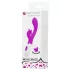 Pretty Love - vibrador com estimulador de clitóris - borboleta - silicone rosa