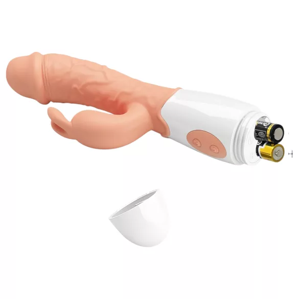 Pretty Love Easter Bunny - vibrador com estimulador de clitóris - cor natural