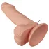 Baile Zebulon - vibrador realístico com escroto - 19cm - cor natural