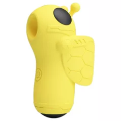   Pretty Love Magic Bee - vibrador de dedo para clitóris - silicone amarelo