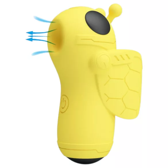 Pretty Love Magic Bee - vibrador de dedo para clitóris - silicone amarelo