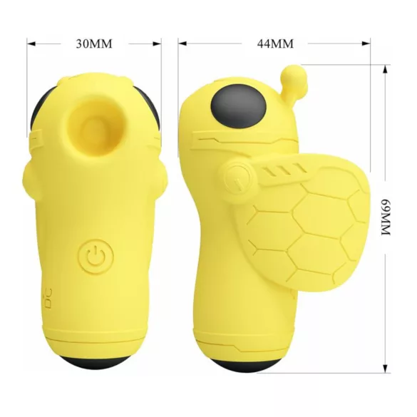 Pretty Love Magic Bee - vibrador de dedo para clitóris - silicone amarelo