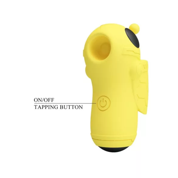 Pretty Love Magic Bee - vibrador de dedo para clitóris - silicone amarelo