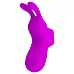   Pretty Love Bunny - vibrador de dedo com orelhas de coelho - silicone lilás