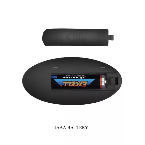 MR. PLAY - vibrador anal recarregável com controle remoto - silicone preto