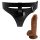 Arreio Pretty Love - com dildo universal - 17 cm (preto)