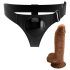 Arreio Pretty Love - com dildo universal - 17 cm (preto)