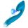 Vibeconnect - azul, vibrador à prova d'água para Ponto G e clítoris